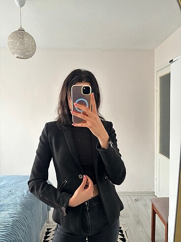 Zara Siyah Blazer Ceket