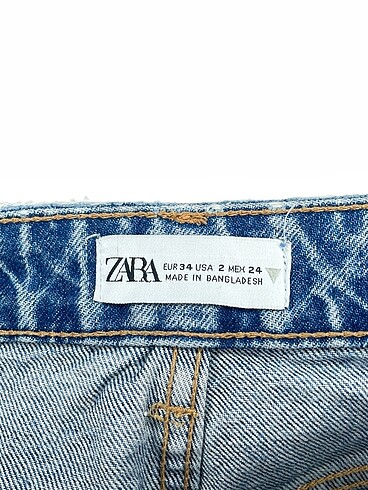 34 Beden mavi Renk Zara Jean / Kot Şort %70 İndirimli.