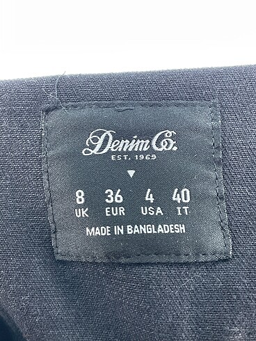 36 Beden siyah Renk Denim&Co Kot Ceket %70 İndirimli.