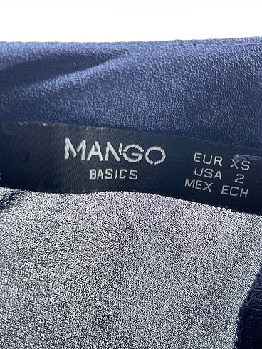 xs Beden lacivert Renk Mango Bluz %70 İndirimli.