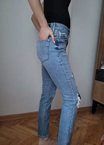 Mavi Jeans Kot pantolon file çorap desenli
