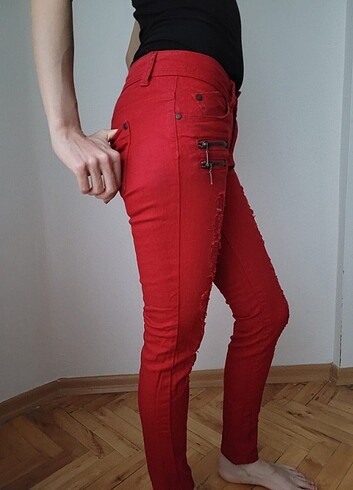 Forever New Kırmızı kot pantolon