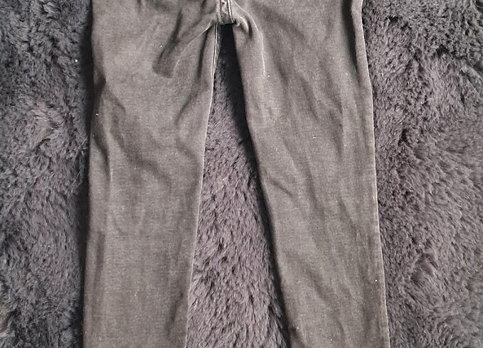 Mango Kız çocuk siyah kot pantolon