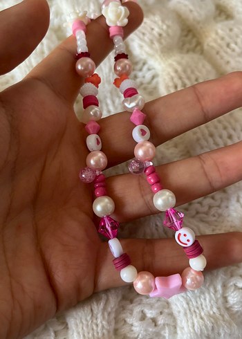 Diğer Pembe telefon charmı