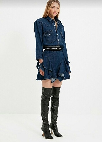 Sagaza Madrid Sagaza Madrid Denim Elbise