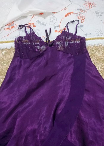 Uzun Mor Bohem Kadın Sabahlık - Görsel 4