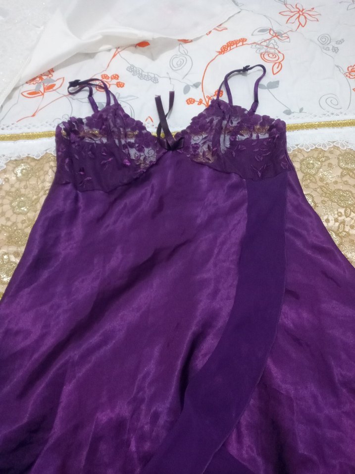 Uzun Mor Bohem Kadın Sabahlık - Görsel 4