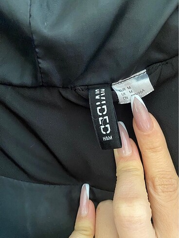 H&M H&M kadın siyah mont