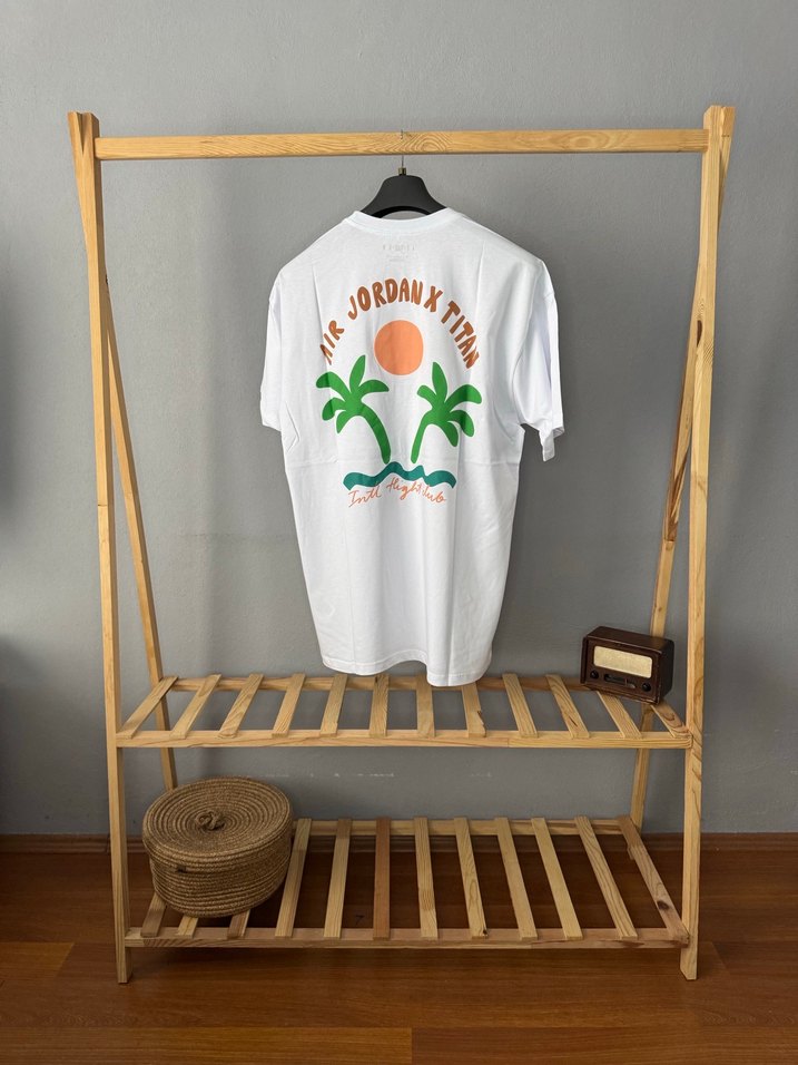 Beyaz Pamuklu Erkek Tişört - Görsel 3