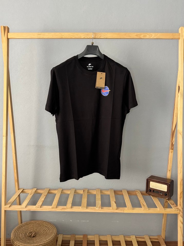 Siyah Baskılı Kısa Kollu Erkek Tişört - Görsel 2