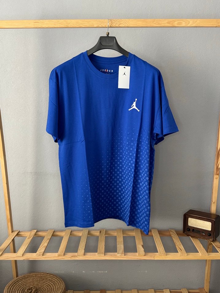 Mavi Jordan Baskılı Erkek Tişört - Görsel 2