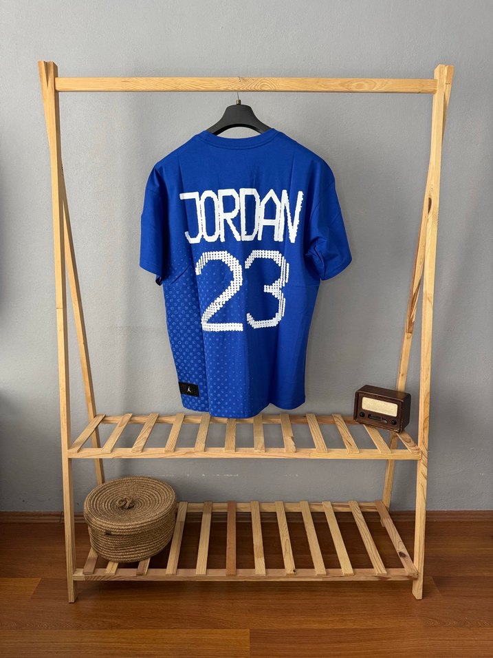 Mavi Jordan Baskılı Erkek Tişört - Görsel 3