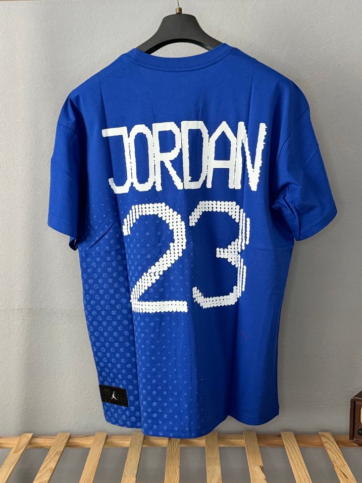 Mavi Jordan Baskılı Erkek Tişört - Görsel 4