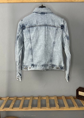 Kadın Gri Mini Denim Ceket - Görsel 4