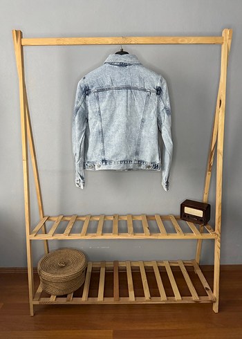 Kadın Gri Mini Denim Ceket - Görsel 3