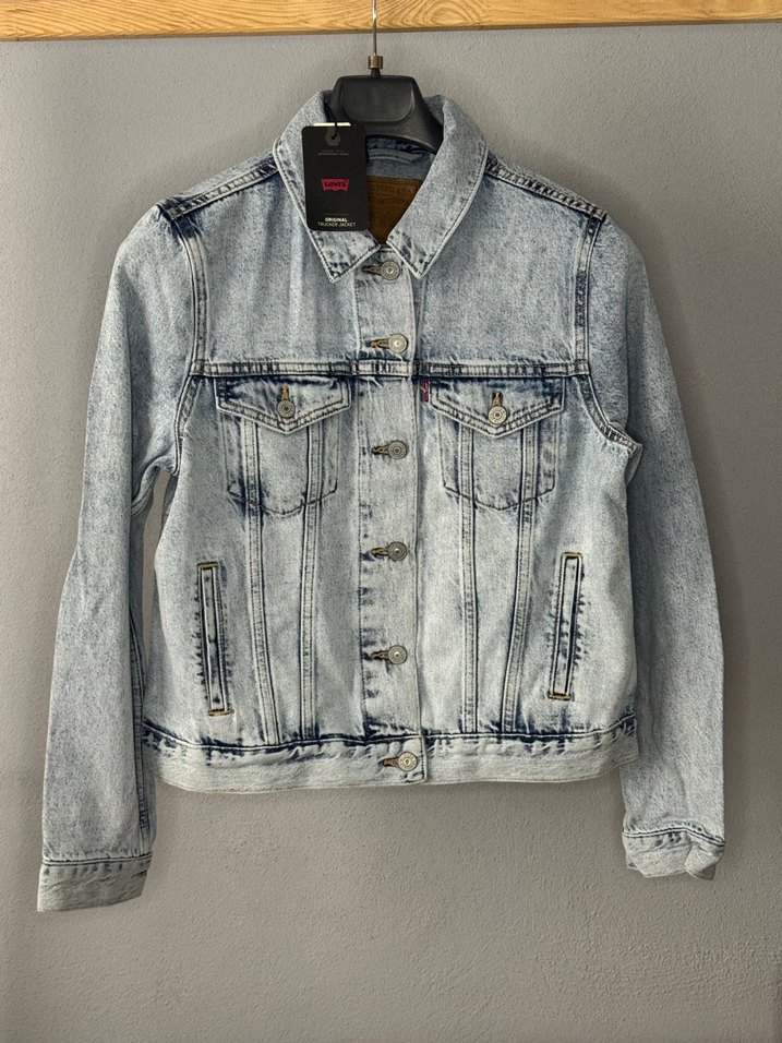 Kadın Gri Mini Denim Ceket - Görsel 2