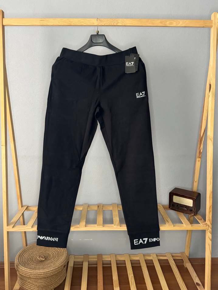 Kadın Siyah Elastik Bel Mini Sweatpant - Görsel 2