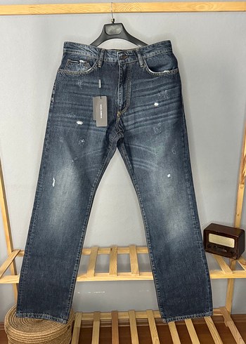 Erkek Bol Kesim Denim Jean Pantolon - Görsel 2