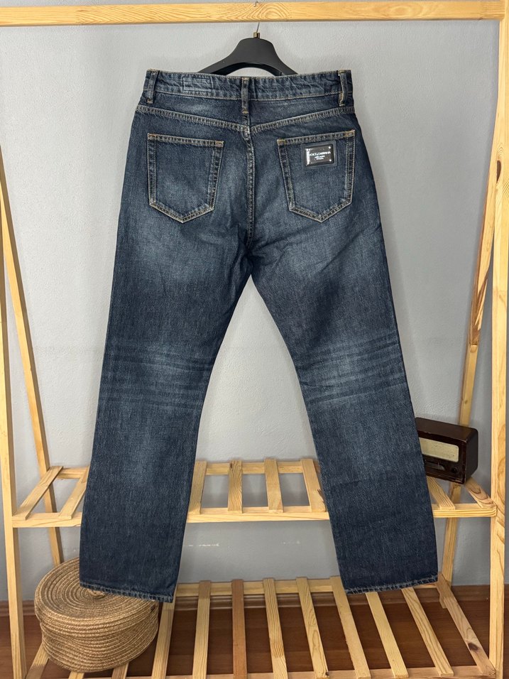 Erkek Bol Kesim Denim Jean Pantolon - Görsel 4