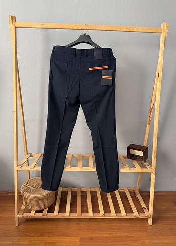 Erkek Lacivert Regular Fit Ofis Pantolonu - Görsel 3