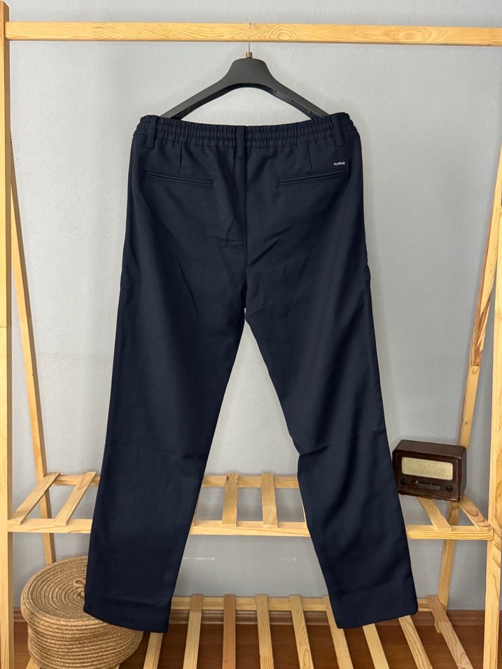 Lacivert Kemerli Regular Fit Erkek Kot Pantolon - Görsel 4