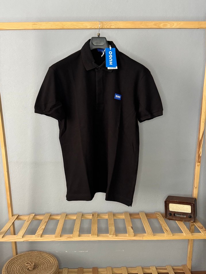 Erkek Siyah Kısa Kollu Polo Tişört - Görsel 2