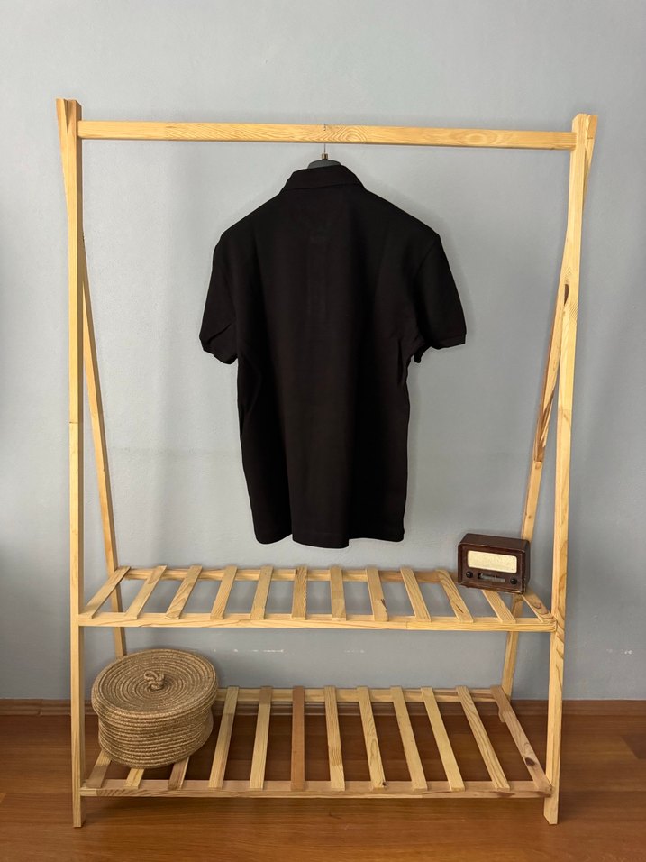 Erkek Siyah Kısa Kollu Polo Tişört - Görsel 3