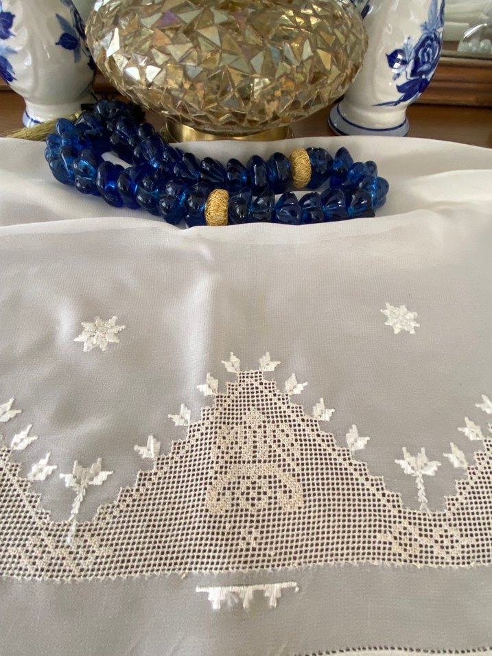 Tüm zerafeti ile Maraş filesi örtü - Görsel 2