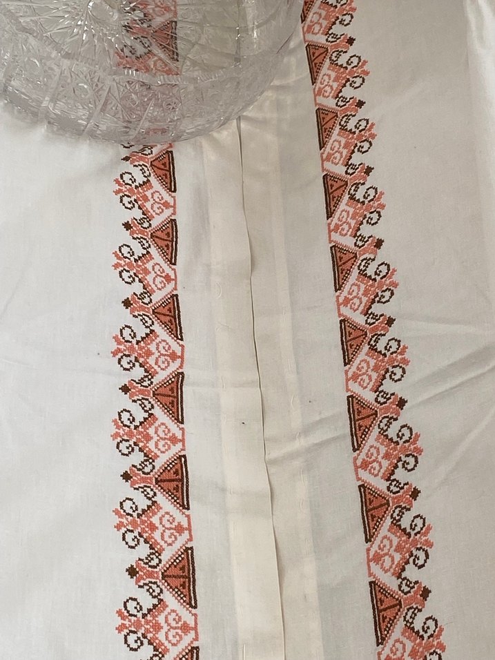 Türk işi kaneviçesi ile çarşaf ve Yastık Tüm zerafetiyle - Görsel 2