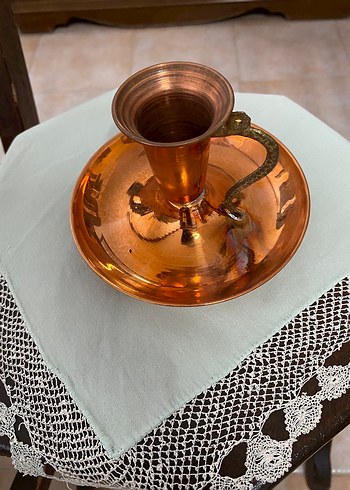 Bakır Mumluk Çift Set - Görsel 3