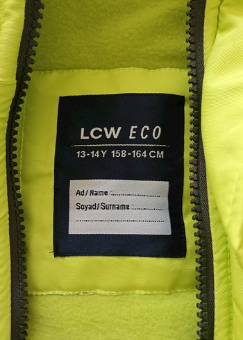 Sarı Fermuarlı Erkek çocuk montu - Görsel 2