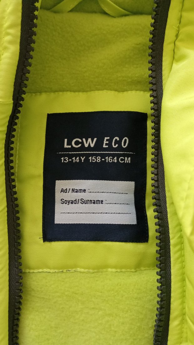 Sarı Fermuarlı Erkek çocuk montu - Görsel 2