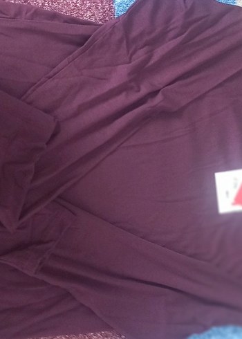 mürdüm Uzun Kollu Basic Tişör - Görsel 2