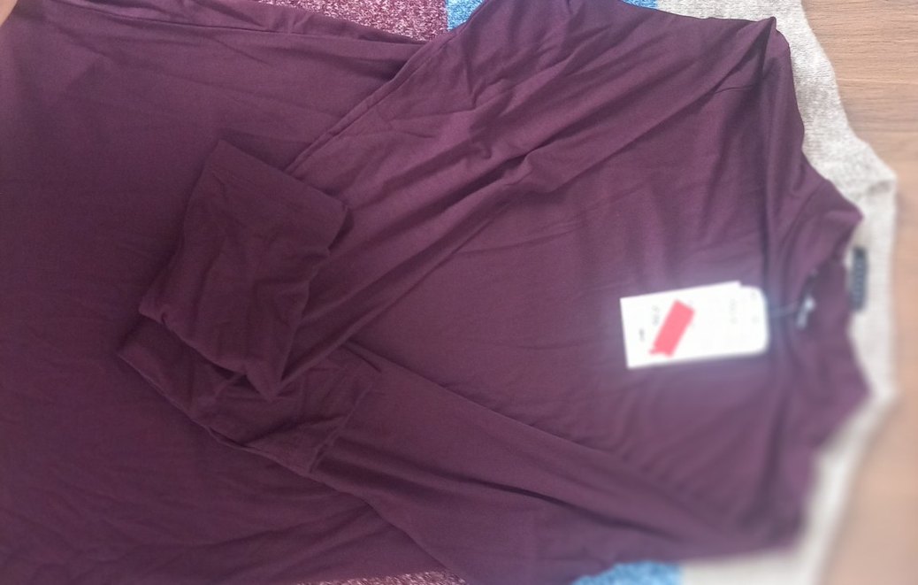 mürdüm  Uzun Kollu Basic Tişör - Görsel 2