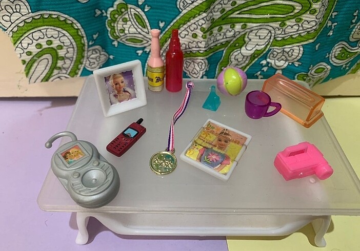 6 set Barbie karışık Aksesuarlar
