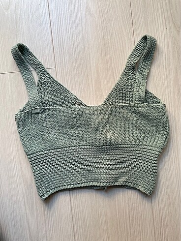 askılı örgülü crop - Görsel 3