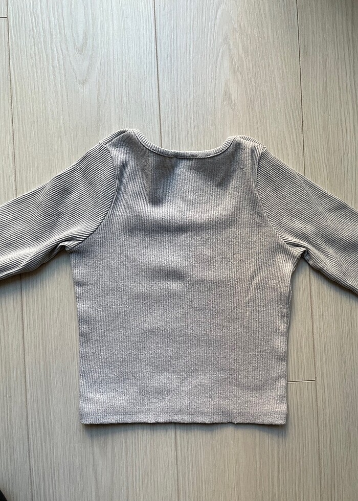 uzun kollu crop - Görsel 3