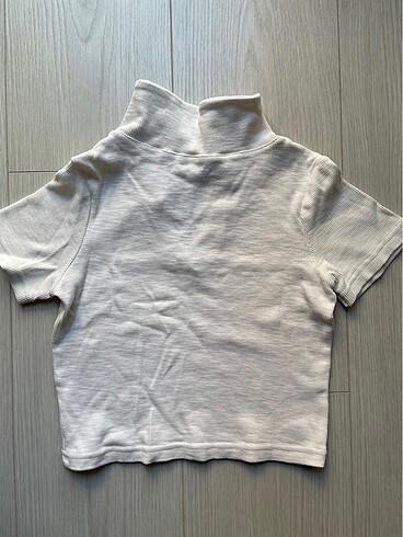 polo yaka kısa kollu crop - Görsel 2