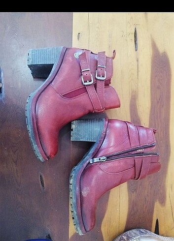 38 Beden bordo Renk Mammamia Touklu Kadın Bot