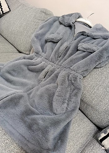 Gri Kürk Yelek - Görsel 4