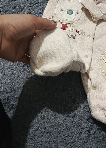 3-6 Ay Beden Kalın bebek tulum mont 