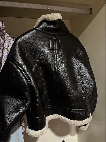 Zara zara içi polarlı deri ceket