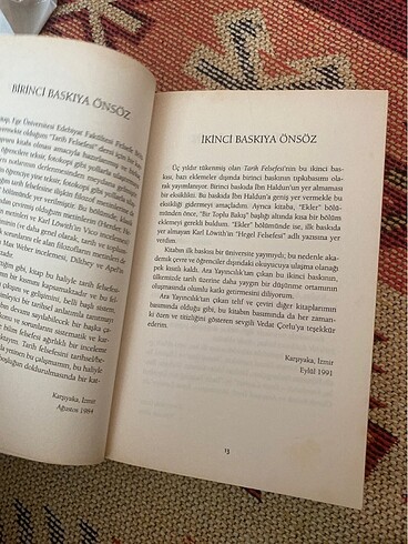  Beden Tarih felsefesi kitap