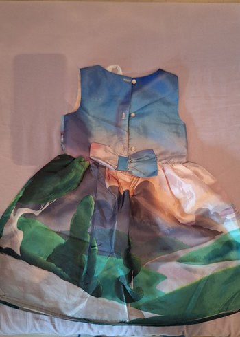 H&M Renkli My Little Pony Baskılı Kız Elbisesi