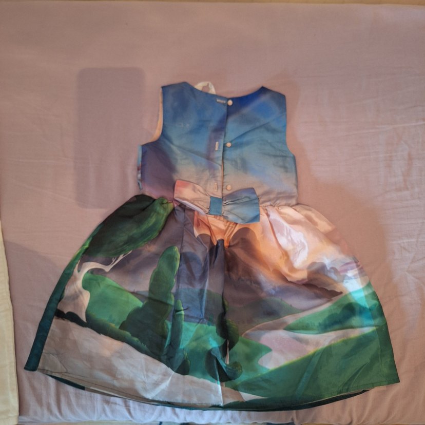 Renkli My Little Pony Baskılı Kız Elbisesi - Görsel 2