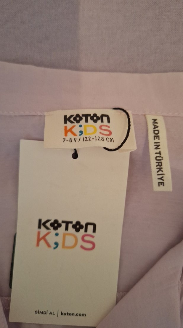 Açık lila Pembe arasi kiz çocuk gomlek - Görsel 2