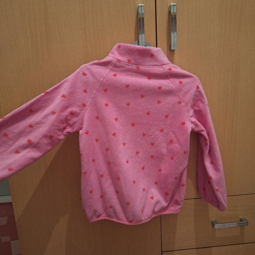 Marks&Spencer Kız Çocuk Pembe Fermuarlı Polar Ceket - Görsel 3