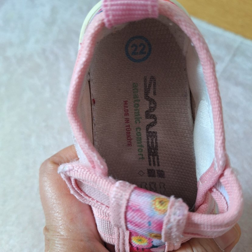 Kız Çocuk Pembe Sanbe Ortapedik 22 numara Cırt Cırtlı Sandalet - Görsel 4