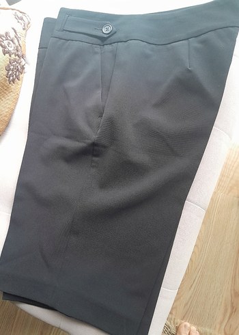 Siyah Kadın Kemerli yeni bermuda kapri - Görsel 9