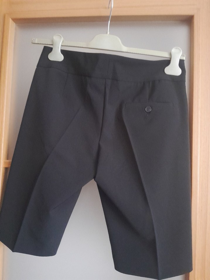 Siyah Kadın Kemerli yeni bermuda kapri - Görsel 2